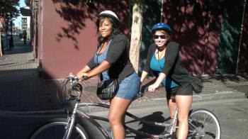 Bike rental guests in the French Quarter